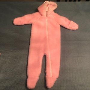 3-12 Months Baby Fuzzy Onesie with Hood